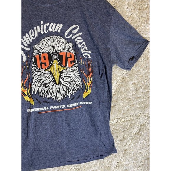 American Classic Eagle 1972 T-Shirt Mens Size 2XL Short Sleeve Gun Show Graphic - Picture 2 of 8